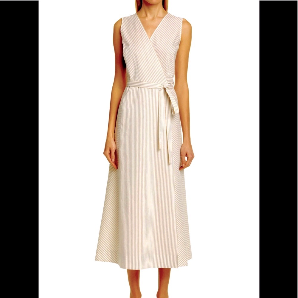 Lafayette 148 Elegant Siri Wrap Sundress 12 NWT☀️
